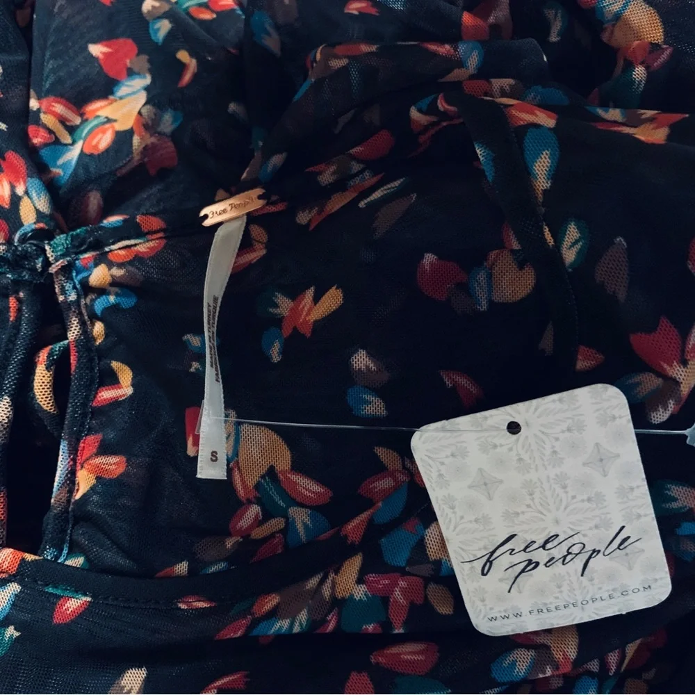 FREE PEOPLE BRIELLA FLORAL MIDI DRESS